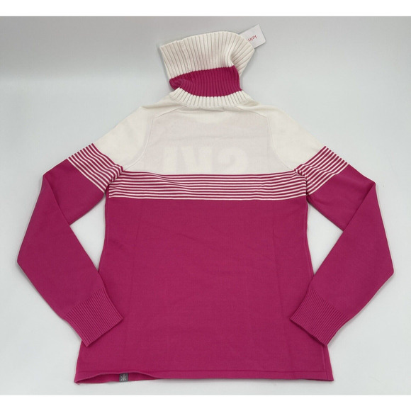 Krimson Klover Sweater Womens Small Pink Ski Theme Turtleneck - Picture 8 of 9